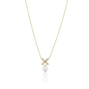Ellipse mini pearl halsband
