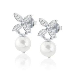 Ellipse mini pearl örhängen