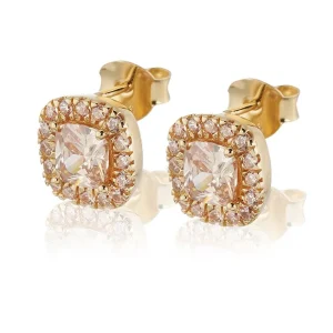 Glamorus örhängen studs - champagne