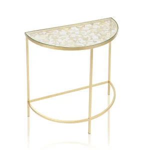 Halvmånebord fjärilar - guld