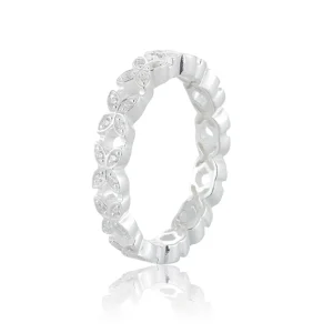 Sparkling ellipse mini ring