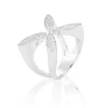 Sparkling ellipse ring