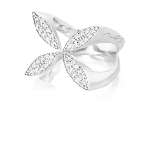 Sparkling ellipse ring