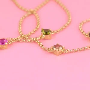 Time to glow mini halsband - green
